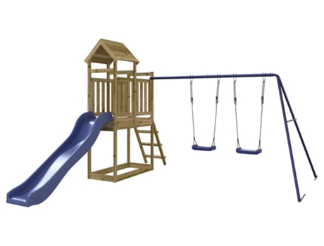 Parque Infantil De Exterior VIDAXL Marrón Madera