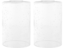 2 Pantallas De Cristal, Pantallas Cilíndricas De Cristal Para Lámparas Colgantes, Accesorio Decorativo Para Lámparas.