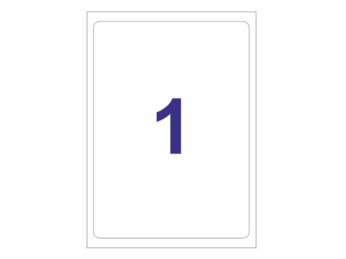 Etiquetas Adhesivas Multi3 Redondas 100 Hojas APLI (Blanco - 199,6 X 289,1 mm)