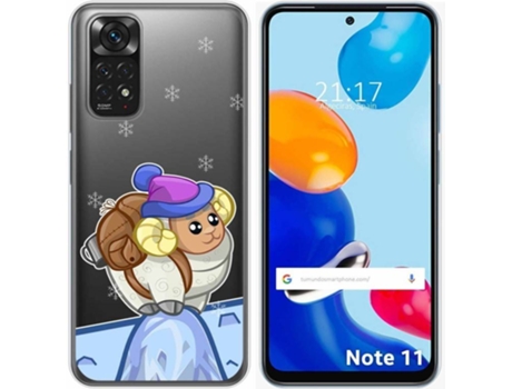 Carcasa Xiaomi Redmi Note 11 TUMUNDOSMARTPHONE Dibujos Transparente Cabra Multicolor