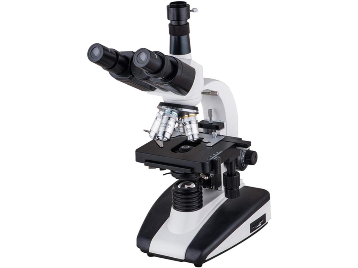 Microscopio Biológico Trinocular Xsp300sm Con Marco Metálico Para Profesores Y Fuente De Luz.