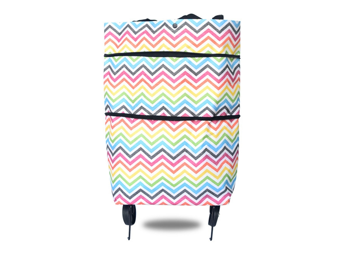 Bolsa De Compras Plegable Con Ruedas, Tela Oxford, Carrito Portátil Para Subir Escaleras Y Viajar.