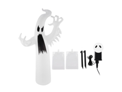 Fantasma inflable de Halloween con luces LED de colores, resistente al agua, clasificación IP44.