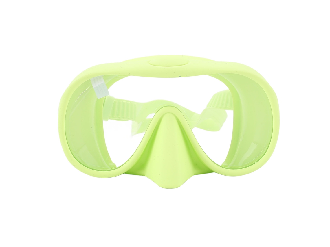 Gafas De Buceo Plegables De Silicona Con Amplio Campo De Visión, Cristal Templado, Antivaho, Color Verde Fruta.