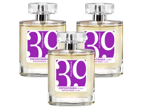 3x CARAVAN Happy Collection - Perfume de Mujer Nº39 - 100ml