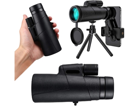 Monocular CHRONUS Visión Nocturna Prisma Bak4 Impermeable A prueba de niebla y Polvo Negro 12X50