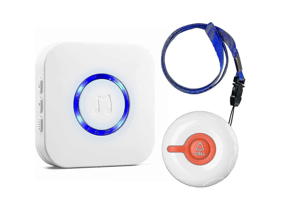 Botón de llamada de emergencia para personas mayores, botón de llamada inalámbrico para cuidadores. Mdug