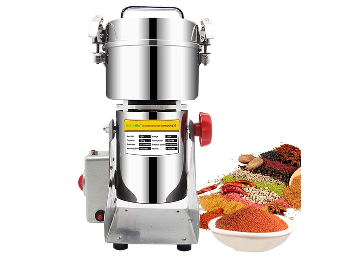 Molinillo de Especias BIOLOMIX 700g Grains Spices Grinder Coffee Beans Dry Food Flour Powder Crusher