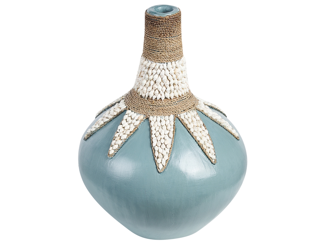 Jarra Decorativa Silau Cerâmica 43 Cm Azul