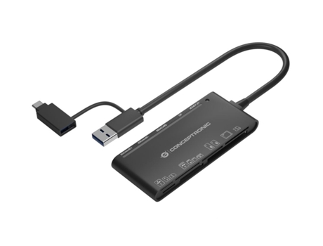 Lector de Tarjetas USB 3.2 CONCEPTRONIC Gen 1 3.1 Gen 1 Type-A Negro