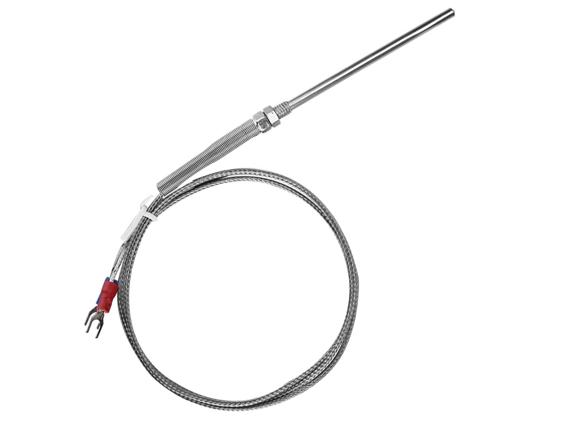 Sonda Termopar Tipo K Con Cable De 1 M, Sonda De 50 Mm, Medición De Temperatura De 0 A 400 ℃, Rosca M8