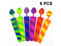 Juego JEIIBRZUI de 6 polos de silicona de colores