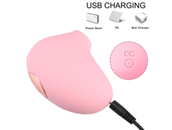 Mini vibrador de masaje de succión recargable por USB con 10 modos para mujeres (rosa) YIZHOOD
