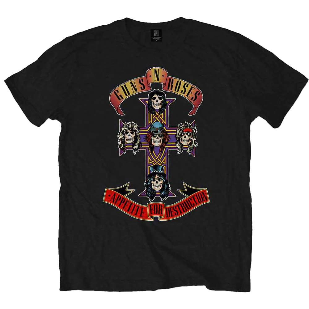 Guns N' Roses Appetite For Destruction T-shirt Unisex Rockinstone Size:m