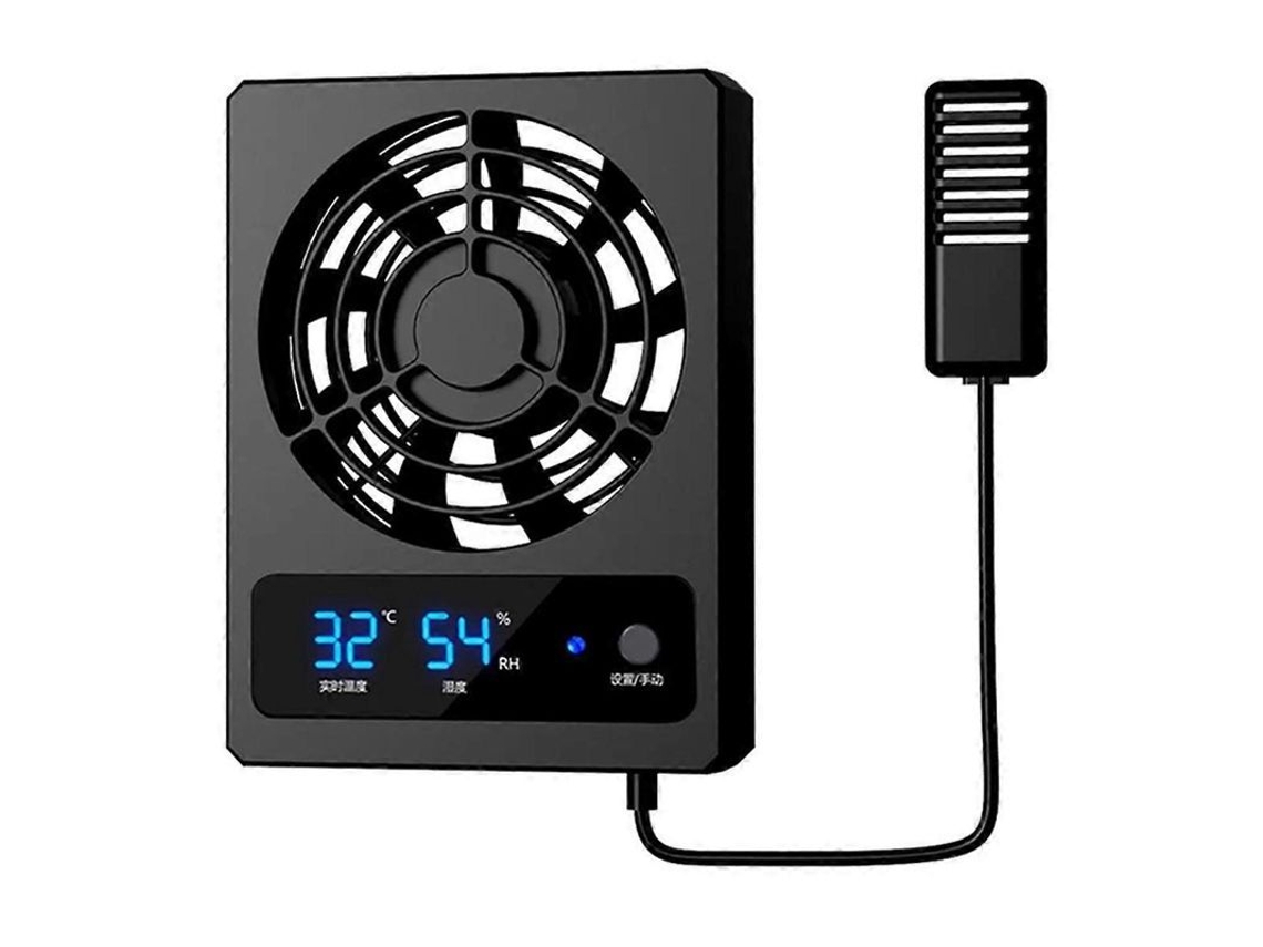 Ventilador De Refrigeración Inteligente Para Terrario De Reptiles Con Pantalla Led, Potente Flujo De Aire, Ventilador De Refrigeración De Bajo Ruido.