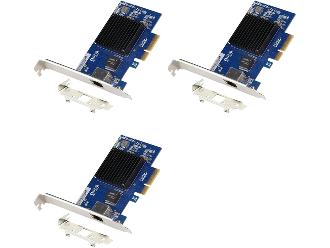 Tarjeta De Red Pcie 3.0 3x, 4x 10g Aqc107 Para Servidor, Compatible Con X8 Y X16 Para Sistemas Linux Y Windows 10.