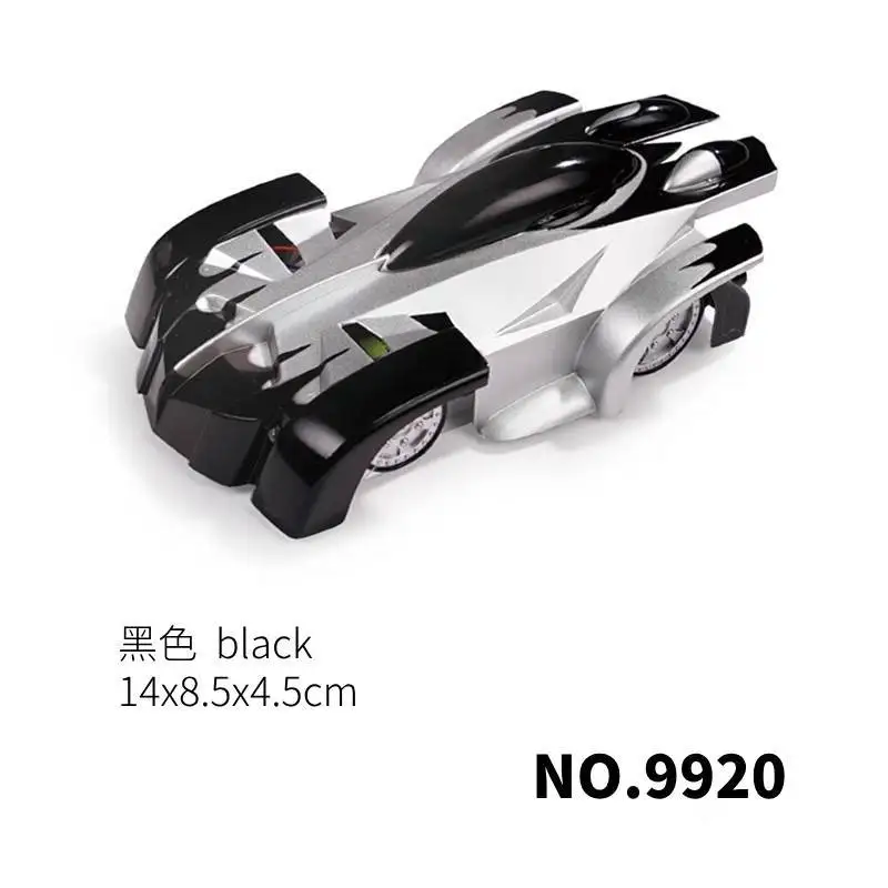 (Negro, n.° 9920) Coche de escalada con control remoto, juguete electrónico giratorio, regalo de cumpleaños para niños