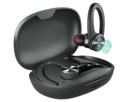 Auriculares Bluetooth True Wireless Enkers Earbuds s para Entrenamiento Entrenamiento iOS Android-Negro