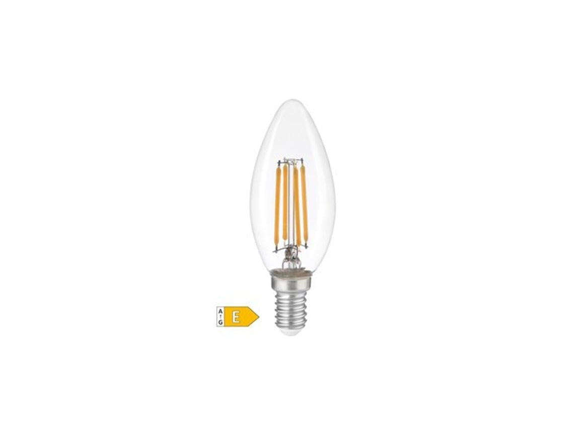 Bombilla LED tipo vela, serie dorada, 4 W, E27, 3000 K, GSC