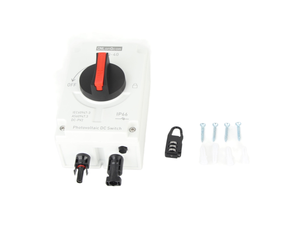 Yncm2026-interruptor De Isolación Dc Fv 4p Con Conector Solar 1200v 32a Ip66 Impermeable