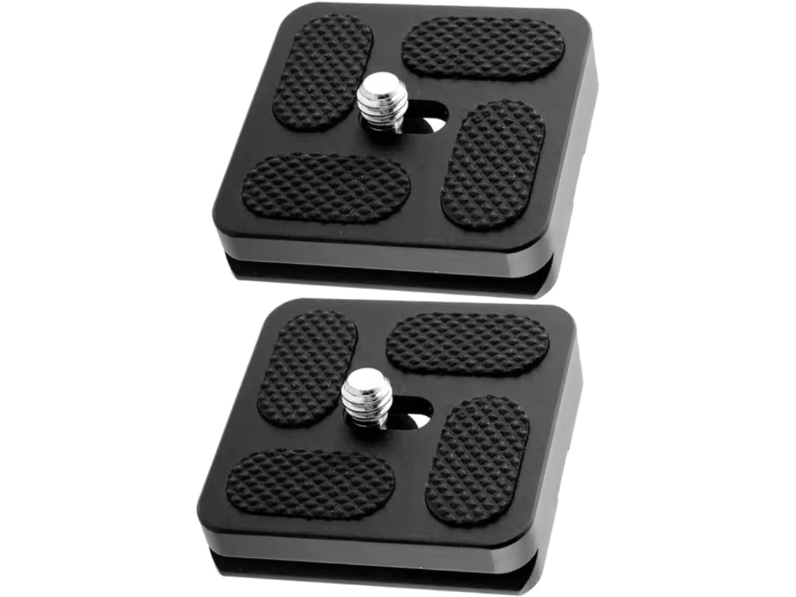 Adaptador de trípode de aluminio Jortmrd (2 piezas), placa QR, para cámaras réflex digitales