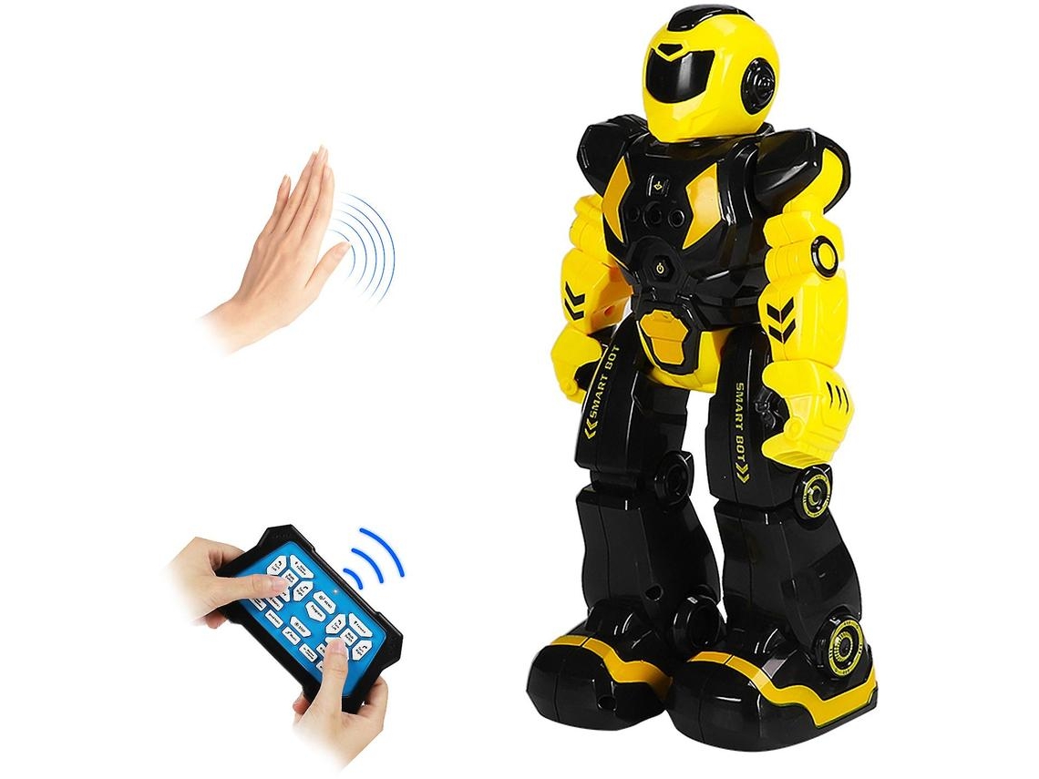 Robot Inteligente Para Niños Con Mando A Distancia Y Sensor De Gestos CHRUI Amarillo
