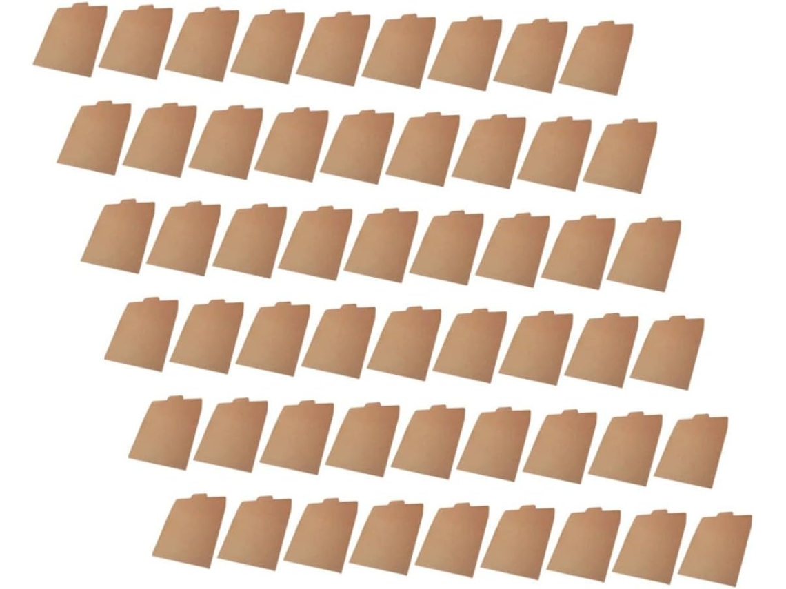 Paquete de 100 sobres de papel kraft natural para tarjetas de felicitación, invitaciones y CDs, tamaño compacto. SFUSHOS