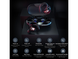 Auriculares Inalámbricos Bluetooth 5.0 Tws Con Micrófono, Control Táctil, Resistentes Al Sudor, Color Negro.