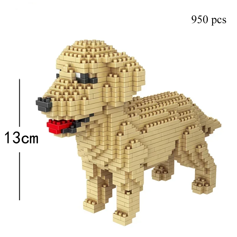 Juego De Bloques De Construcción De Juguete En Forma De Mini Perro, Adecuado Para Niños, Niñas Y Adultos Principiantes.