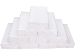 10 Paquetes De Servilletas De Papel Blancas, Extracción A Granel, 90 Hojas Por Paquete.