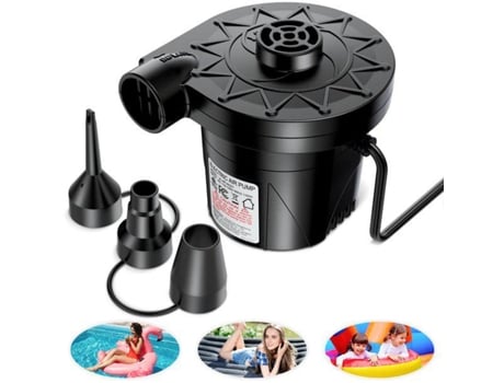 VENISYMLIS Bomba de Aire para Colchón Inflable con 3 Boquillas AC 110V-120V