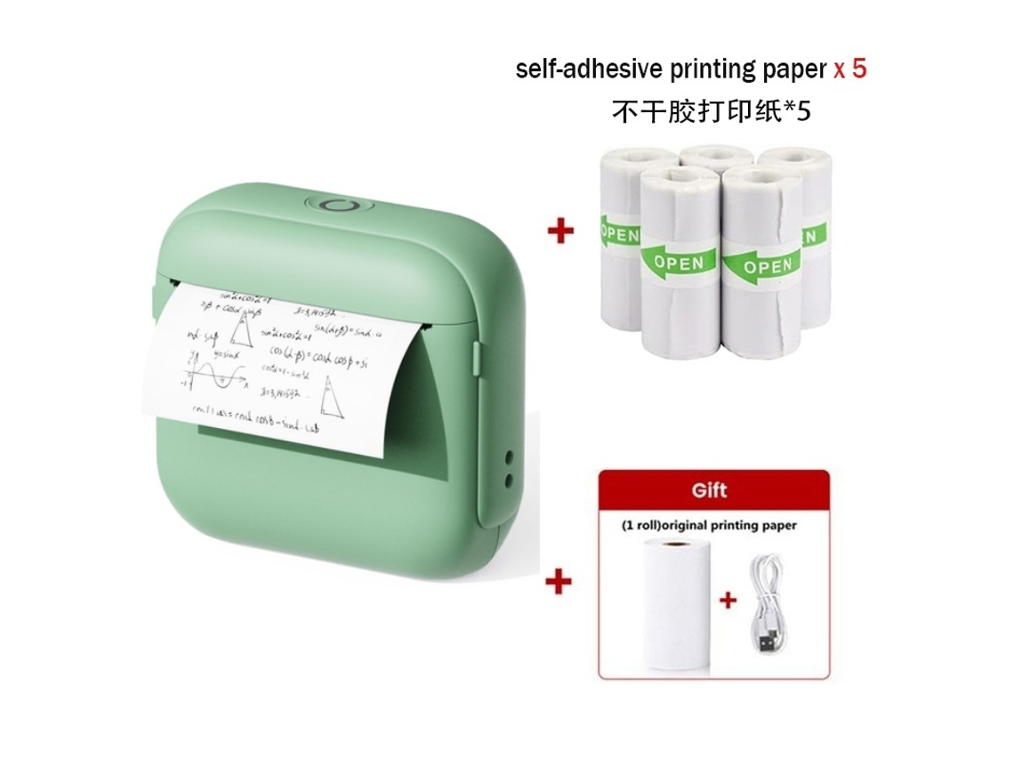 Mini impresora térmica de 200 ppp, impresora de etiquetas inalámbrica Bluetooth, compatible con iOS y Android X0607 Digitallab