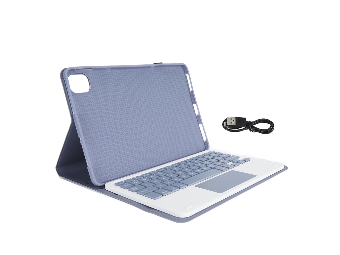 Funda con teclado para Xiaomi Mi Pad 5 y 5 Pro (Morada, Inalámbrica y Magnética)