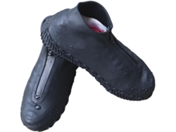 Cubrezapatos De Silicona Negra Impermeables - Reutilizables Y Antideslizantes