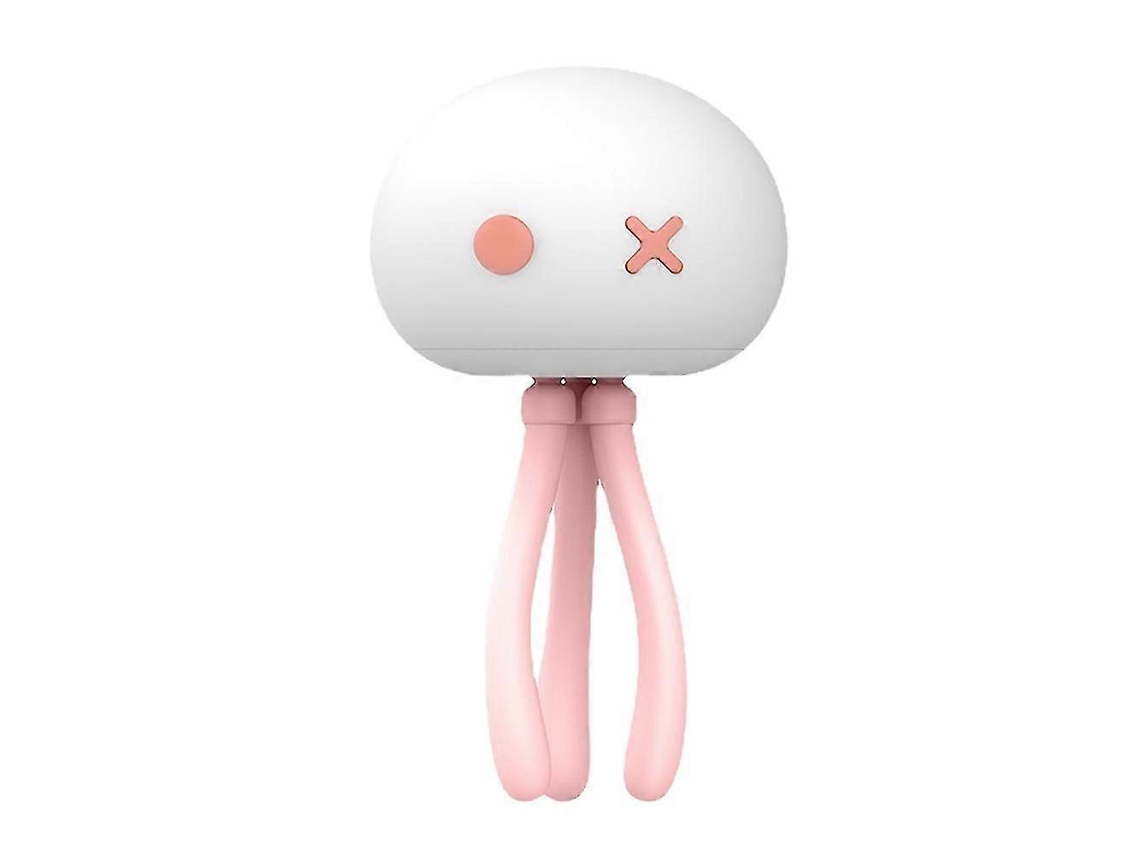 Linda luz nocturna infantil, portátil, con forma de medusa, ideal para la habitación del bebé. Incluye trípode flexible con pinza.
