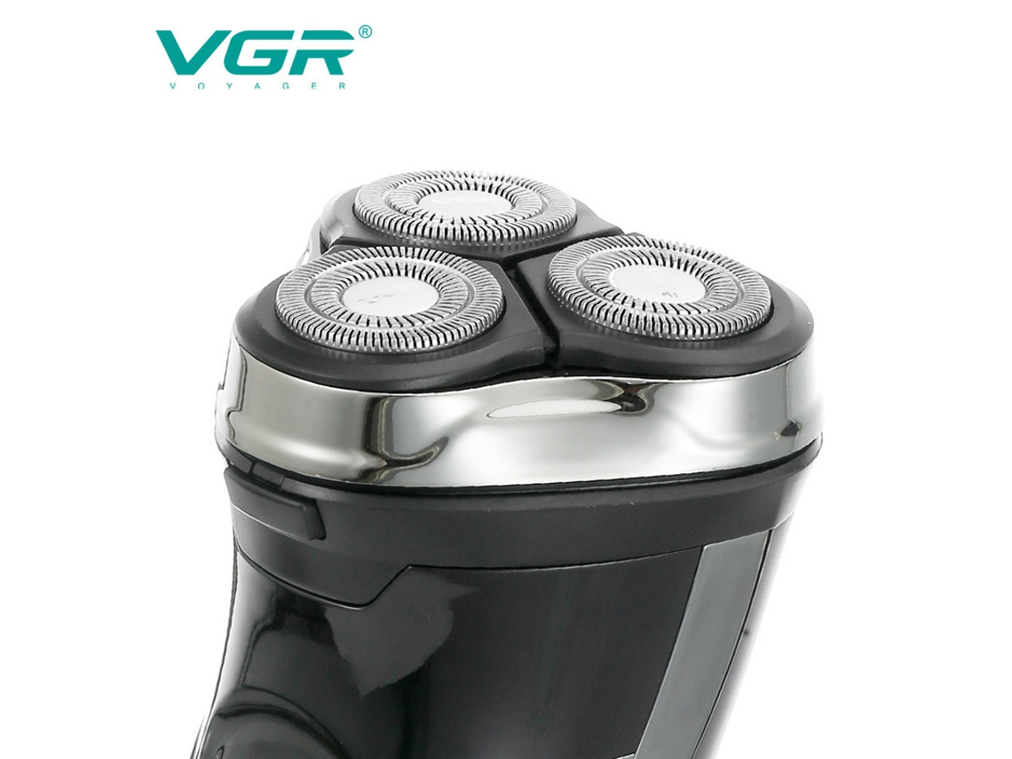 Afeitadora Eléctrica Pro Vgr 5 Direcciones Flotante Led Ipx6 Autonomía - V318 - Negro