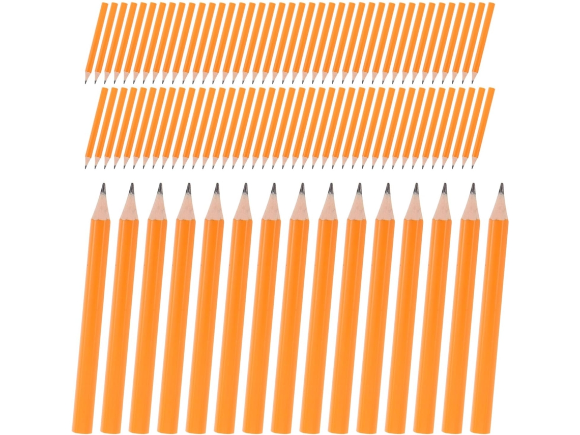 Juego De 200 Minilápices Cortos Amarillos Para Niños Y Niñas, Lápices De Escritura Fáciles De Sujetar.