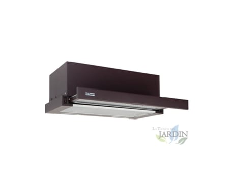 Campana Telescópica Acabado Color Marrón ORBEGOZO Motor de 65W Clase Energética D 2 Filtros Desmontables ORBEGOZO