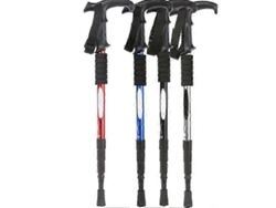 Bastones de senderismo plegables, bastones para mochileros, resistentes a los golpes y...