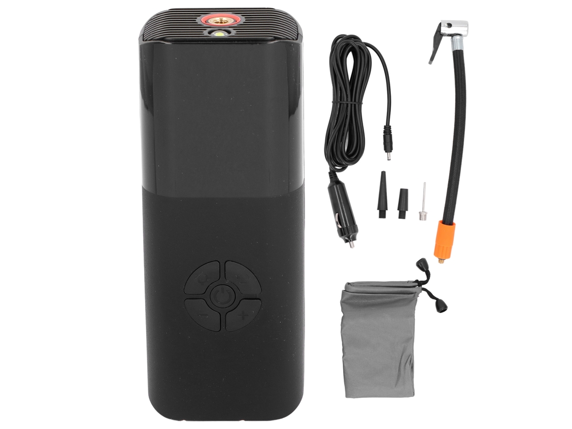 Compresor de aire digital portátil para coches y bicicletas con luz LED, 12 V, mini inflador de neumáticos.