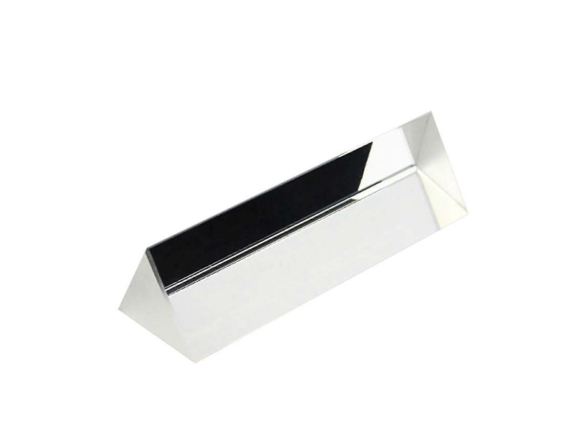 Prisma triangular de vidrio óptico equilátero de 30 mm, prisma triple para accesorios de enseñanza de fotografía DIY con efecto arcoíris