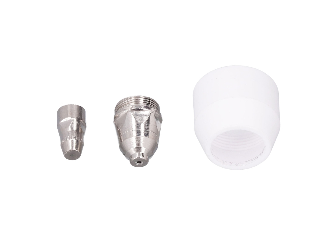 3 piezas de puntas de corte de electrodo, boquillas protectoras de cerámica, consumibles para antorcha de plasma P80