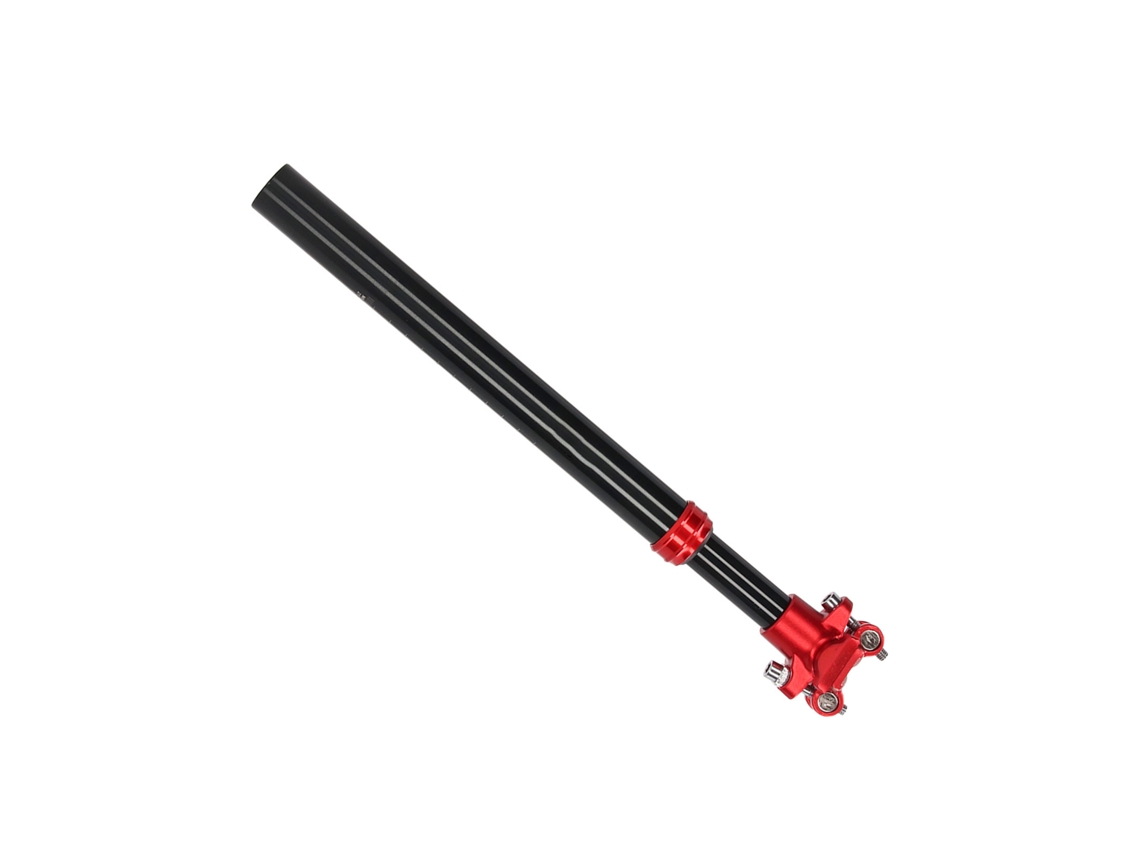 Poste De Selim Com Amortecedor Para Bicicleta 27.2x350mm Alumínio Com Tubo Adaptador