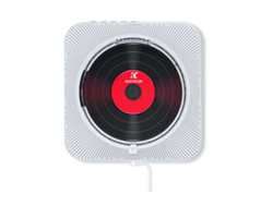 MEOIRUERY Reproductor de CD con Radio Boombox - Canareen Reproductor de CD Bluetooth actualizado con tapa protectora y pantalla LED | Entrada auxiliar 3.5mm, ra