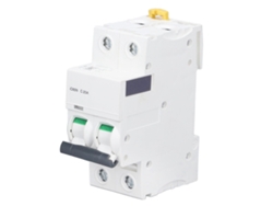 Disyuntor Miniatura Bipolar Para Montaje En Carril Din, 400 V, 20 A, Con Protección Contra Sobrecarga.