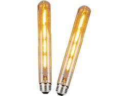2 Bombillas Led T30 E27 De Tubo Largo Estilo Vintage De 4w (sustituyen A Las Halógenas De 40w)