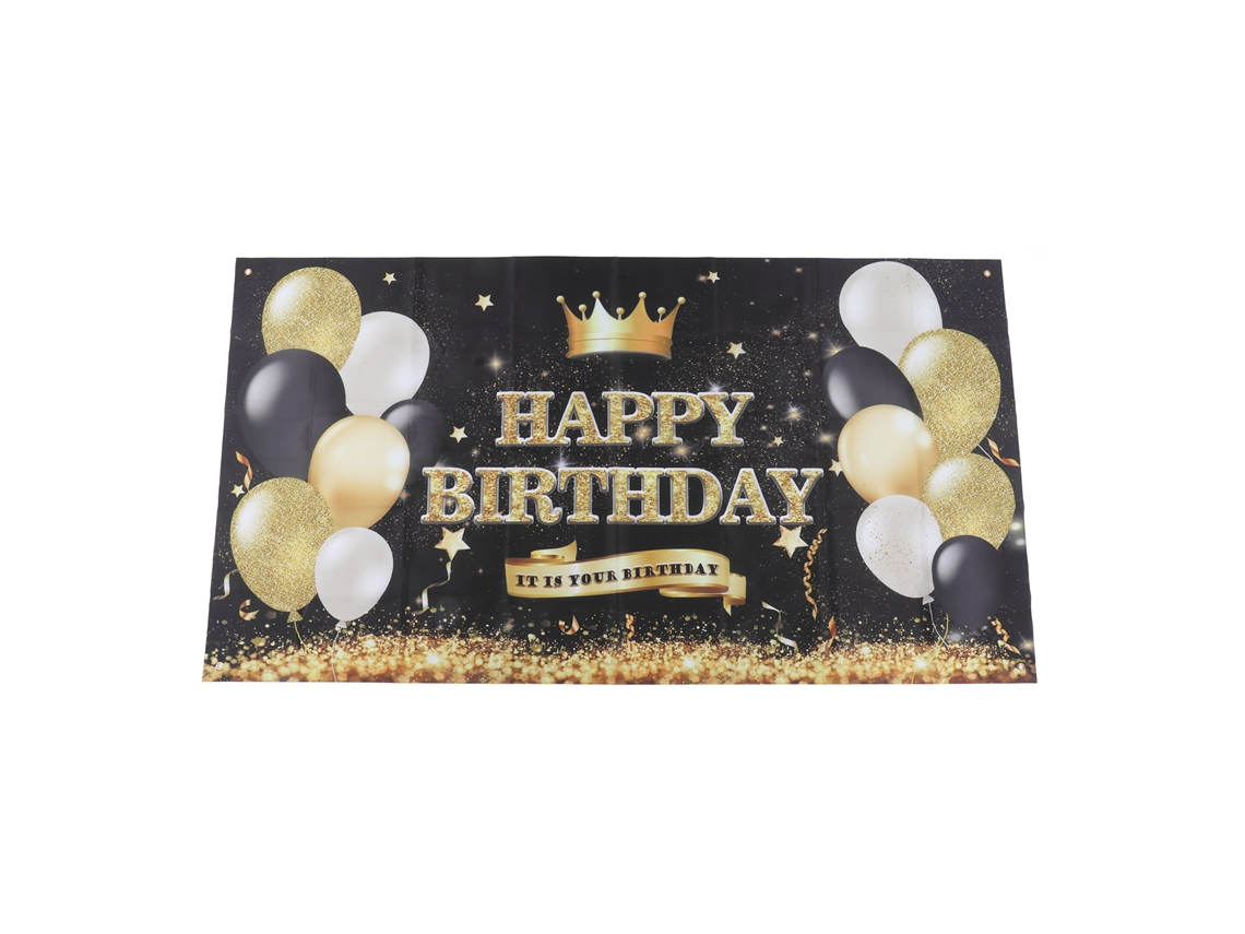 Banner De Fondo De Feliz Cumpleaños Para Decoración De Fiestas, Tela De Poliéster, 180x99cm