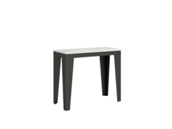 Consolas Flame Small Evolution Extensible hasta 196 cm ITAMOBY (90 x 40 x 77 cm - Paneles de Melamina - Fresno Blanco)