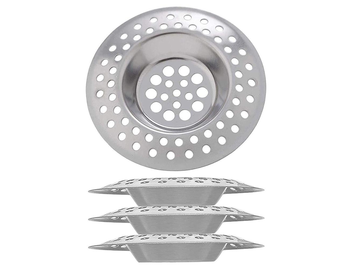 4 Coladores De Acero Inoxidable Para Fregaderos De Cocina Y Baño - Filtro Antiobstrucción