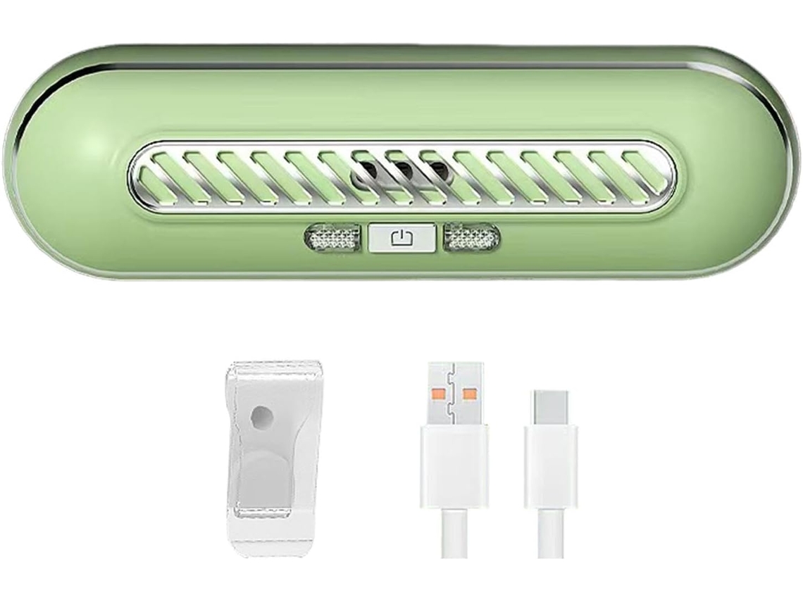 Desodorante para refrigerador, recargable por USB, purificador de esterilización y desodorización, CHRUI (verde)